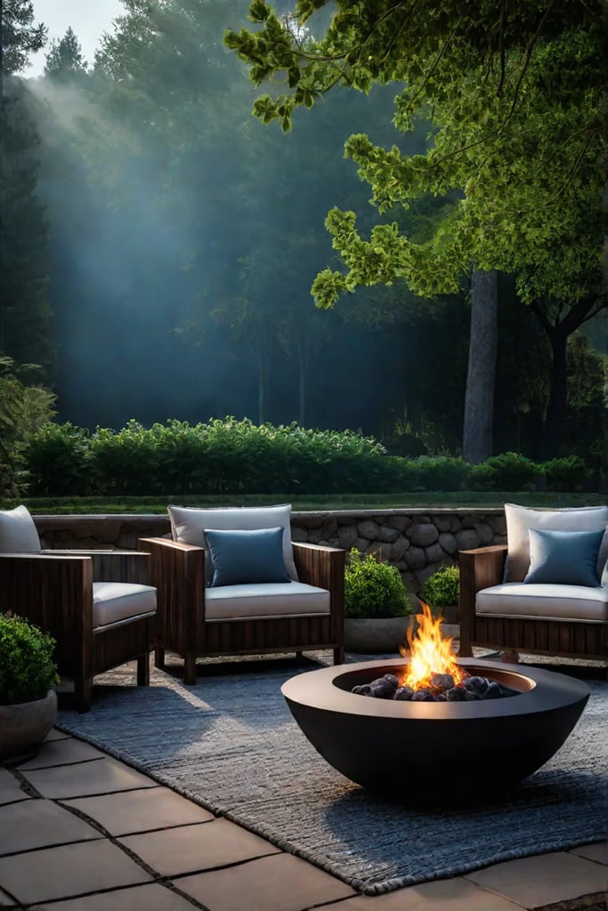 Cozy fire pit area for gatherings