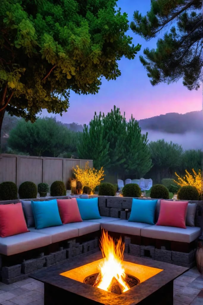 DIY fire pit cinder block fire pit backyard fire pit