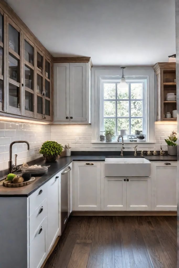Functional lighting in a small kitchen
