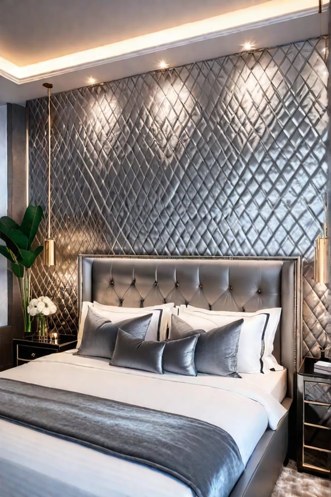 Glamorous bedroom decor