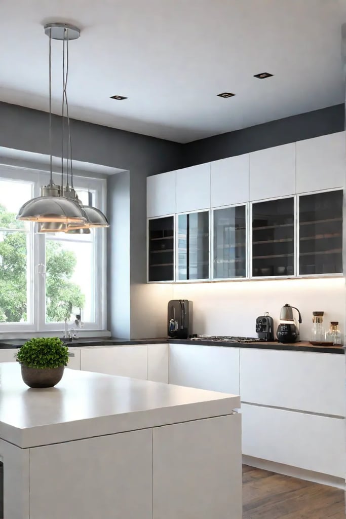 Minimalist cottage kitchen