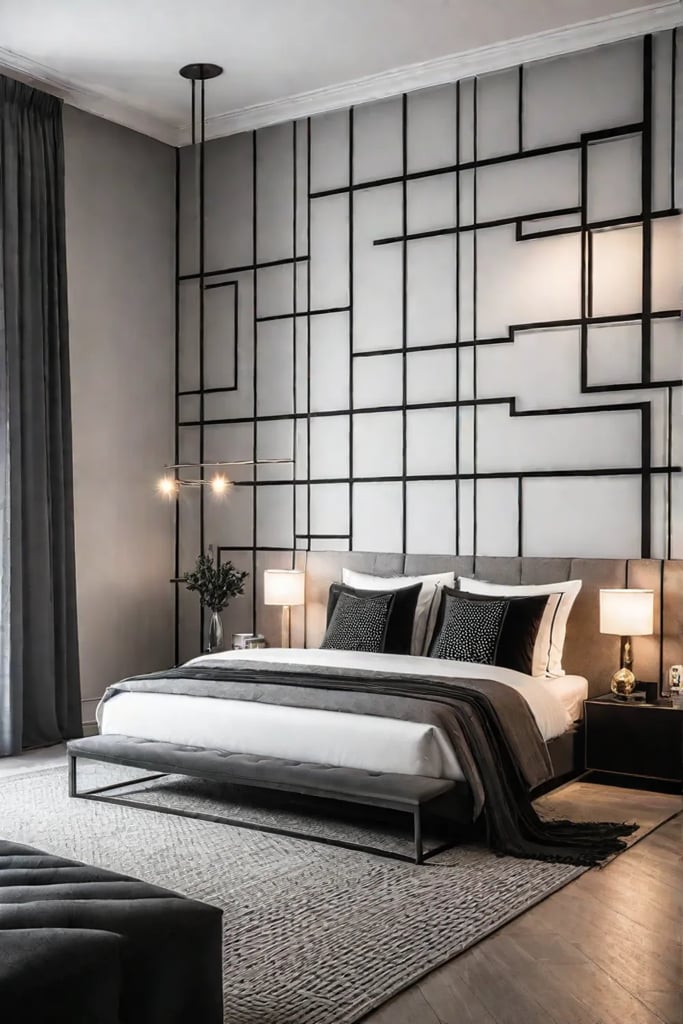 Modern beige bedroom