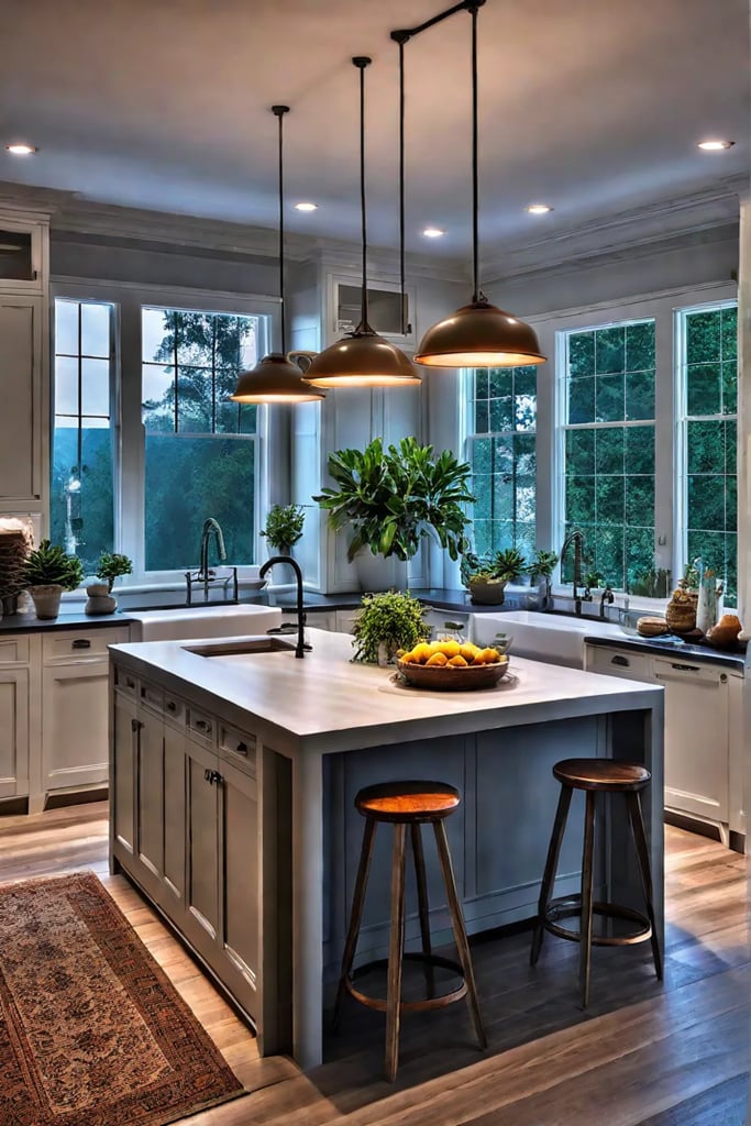 Pendant and undercabinet lighting