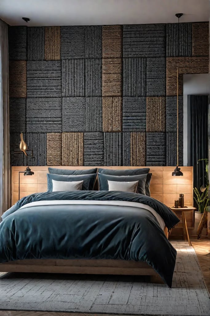 Upcycled materials for bedroom decor