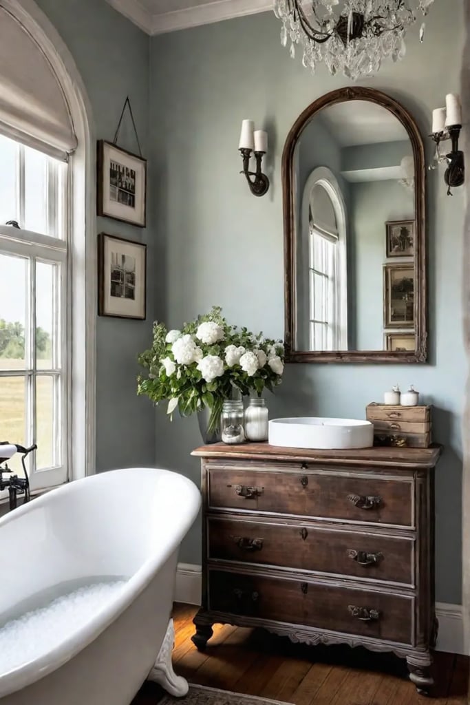 Bathroom with vintage charm
