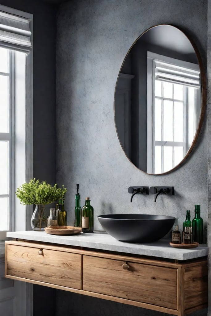Bathroom with vintage decor