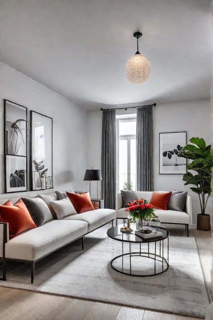 Budgetfriendly minimalist living room design