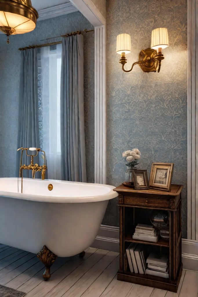 Clawfoot tub antique brass vintageinspired