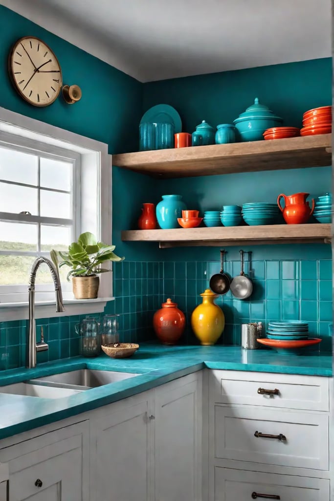 Colorful Kitchen Makeover