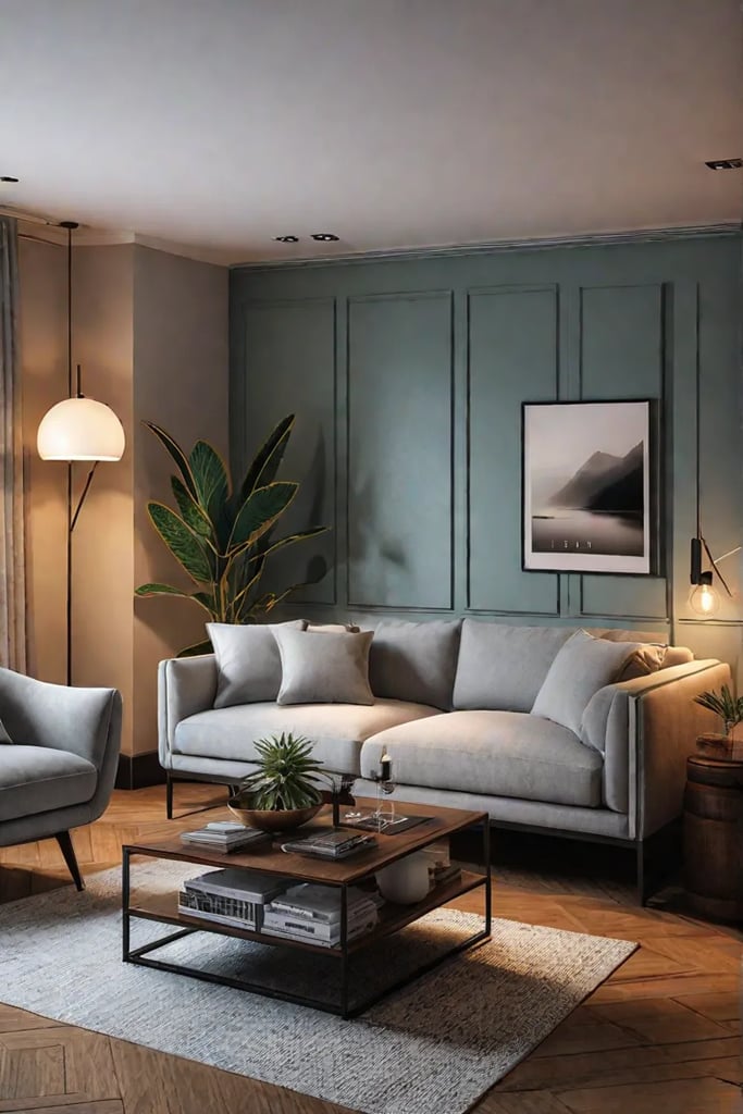 Cozy and inviting small living room with a focus on comfort