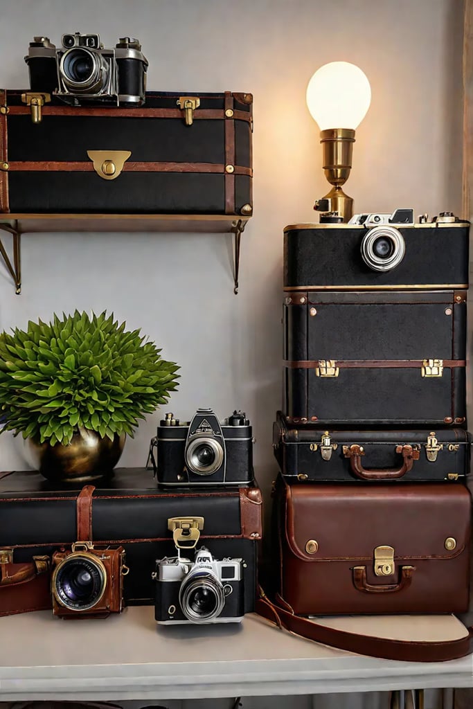 Curated shelf living room decor vintage finds