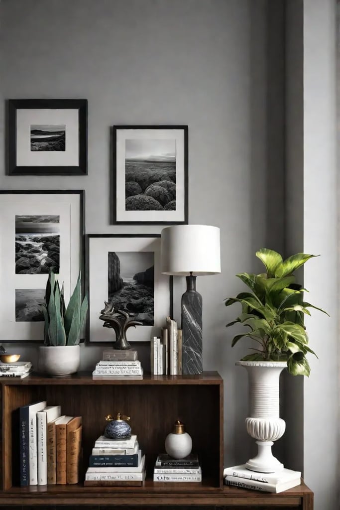 Framed prints ceramic sculptures decorative objects