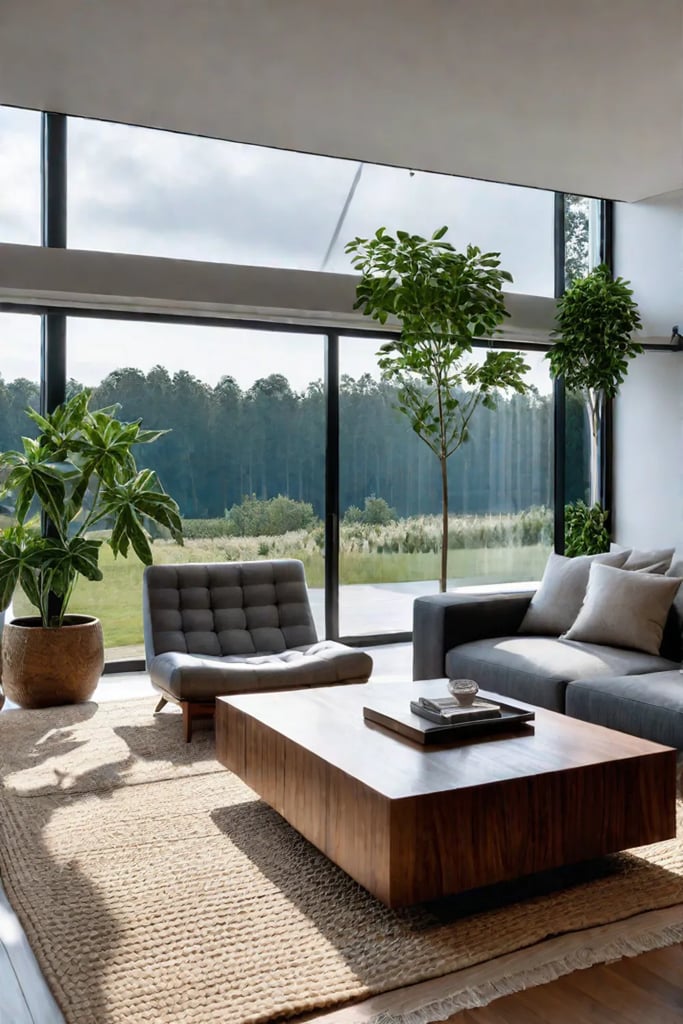 Inviting living room with a focus on natural light