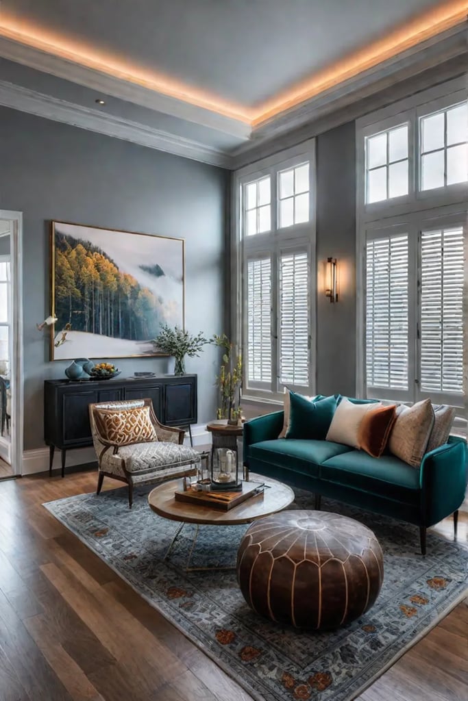 Living room with unique and personalized decor