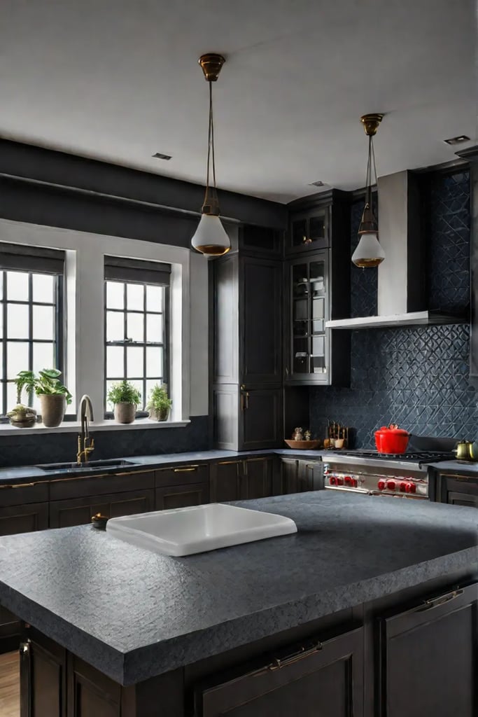 Practical kitchen design with easytoclean surfaces