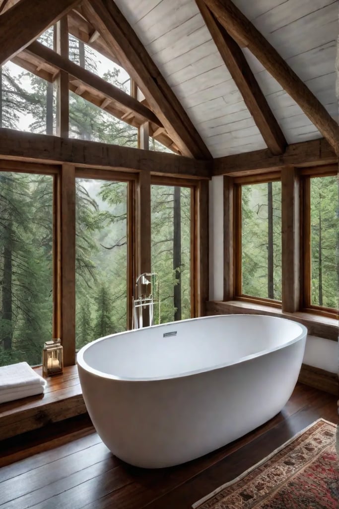 Rustic bathroom decor