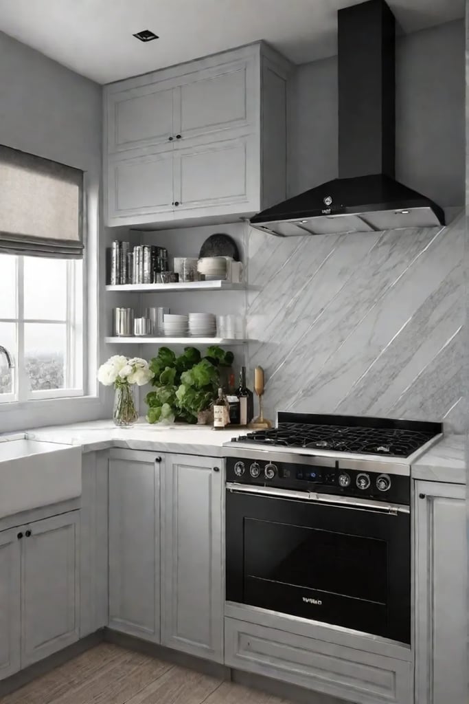 Small kitchen maximized storage