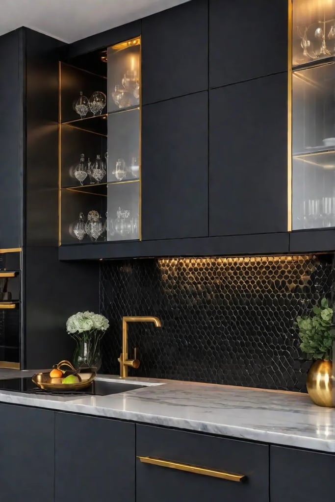 Sophisticated and stylish small kitchen design with maximized visual appeal