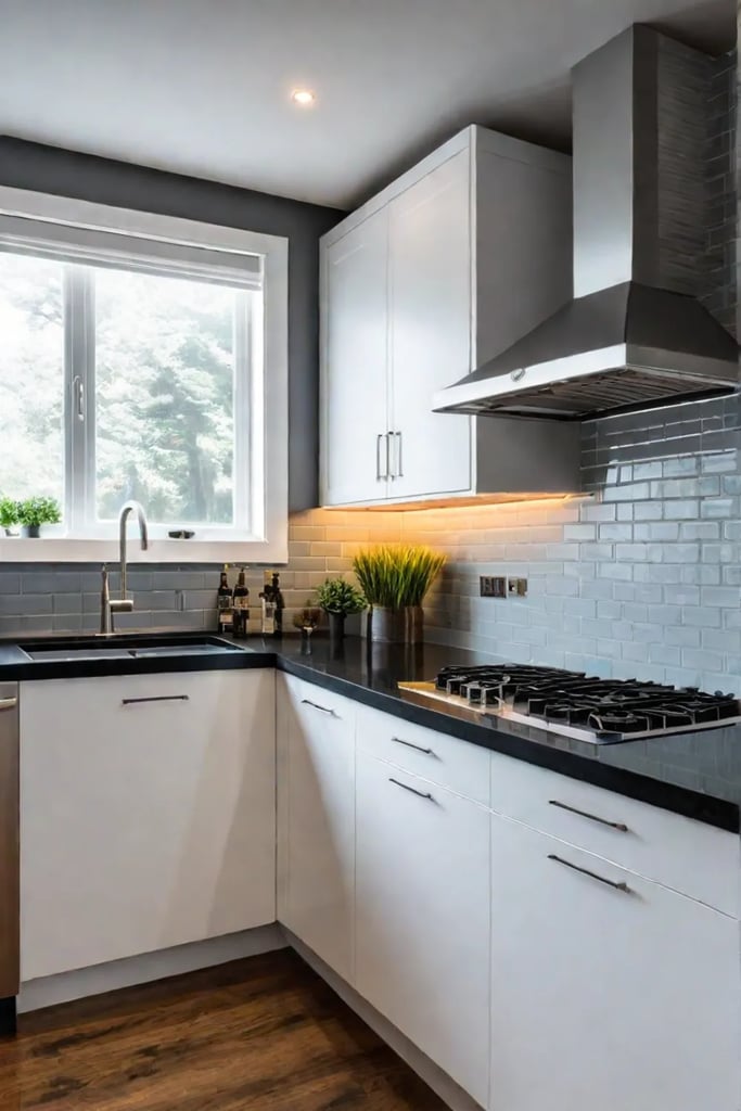 Window backsplash natural light