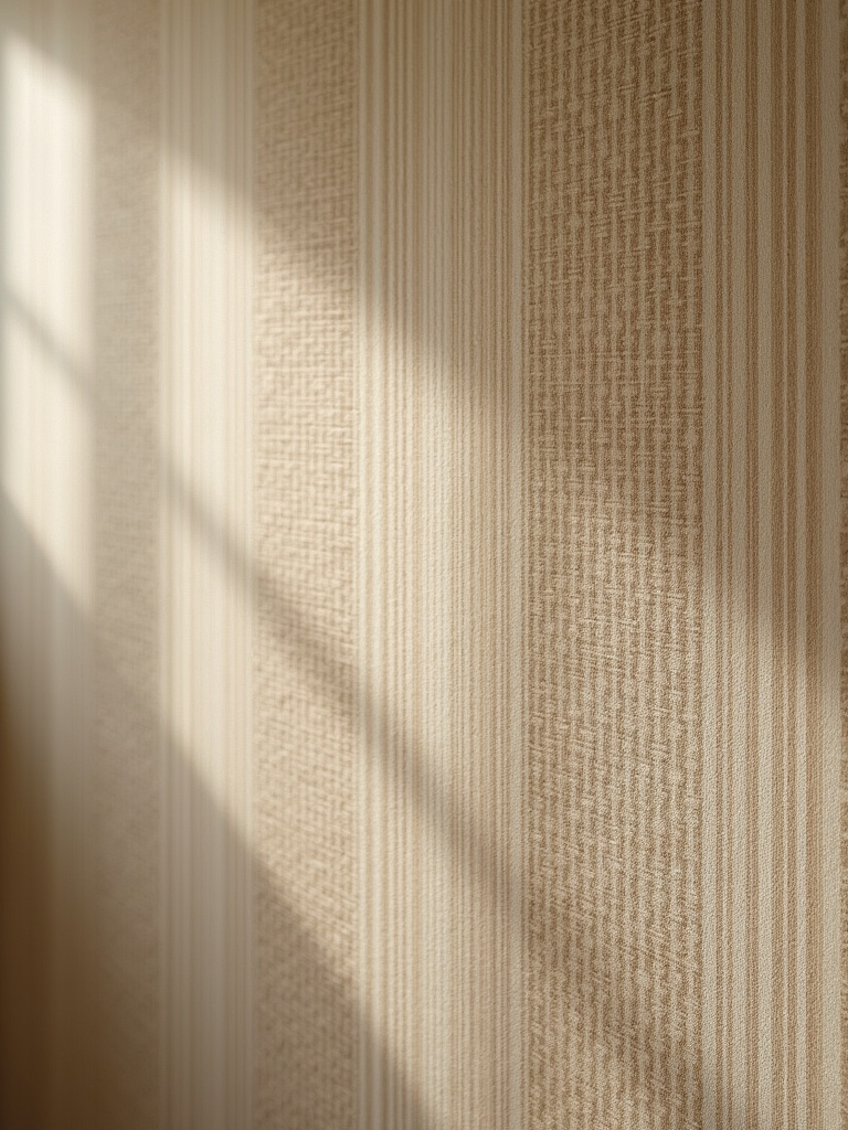 Close-up view of natural grasscloth bathroom wallpaper showcasing its unique texture and organic appeal.