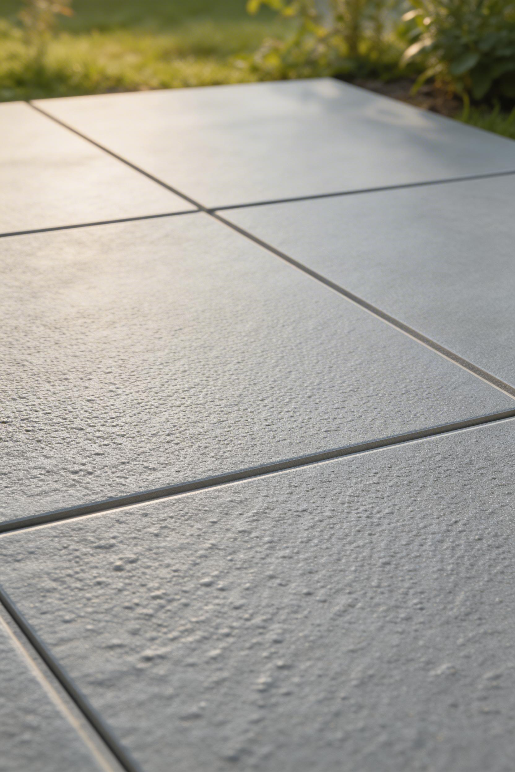 Frost-proof porcelain tile with a low water absorption rate is the correct outdoor kitchen patio flooring for cold climates — and it looks far better than it sounds.
