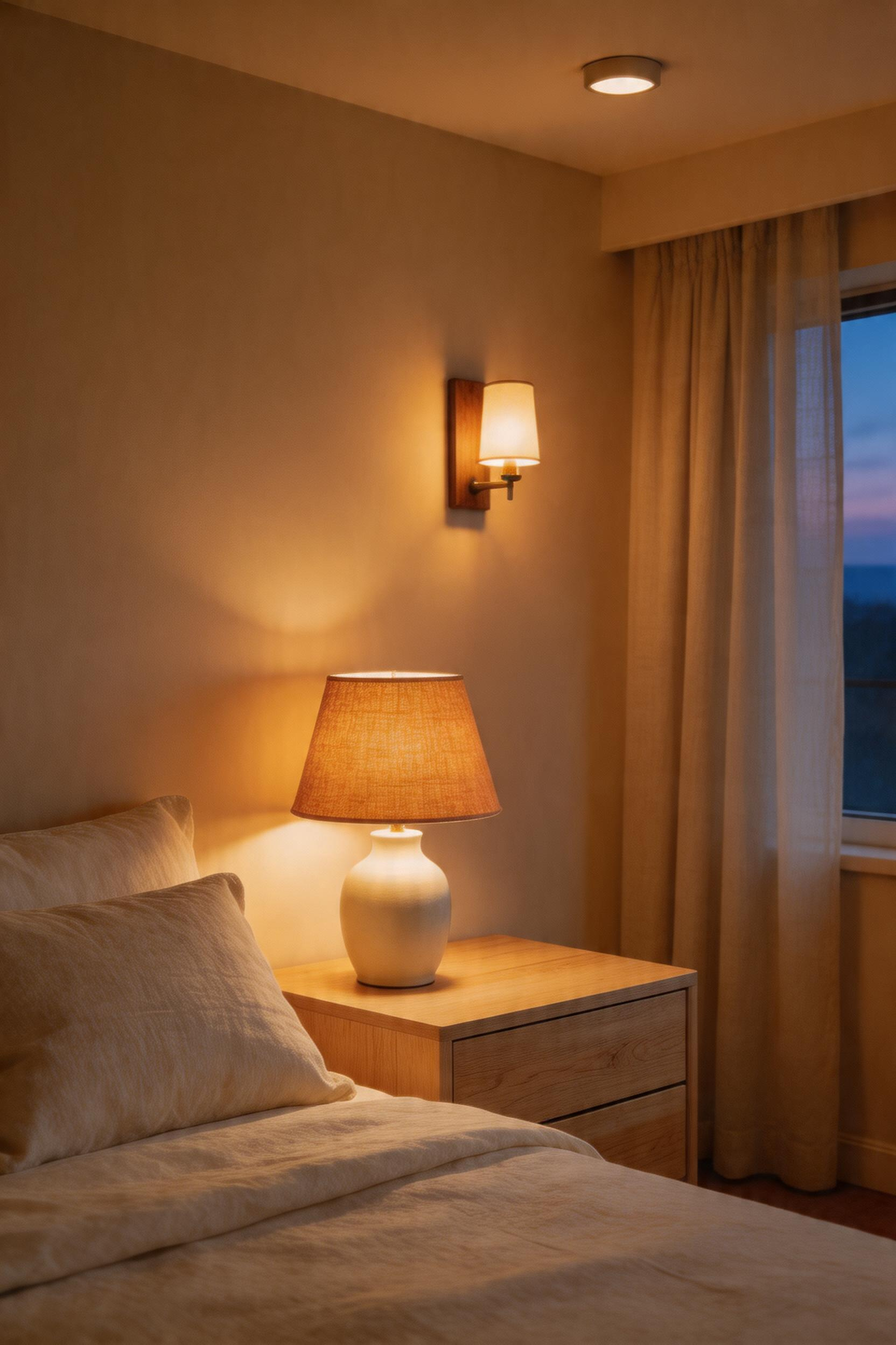 Three to five layered light sources — ambient, task, and accent — create the warmth and depth that a single overhead fixture can never achieve.