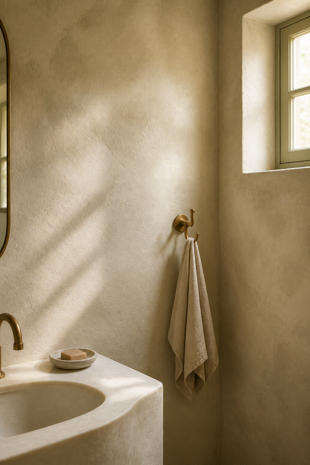 Limewash paint absorbs into the plaster rather than sitting on top — creating a surface with genuine depth that no standard emulsion achieves.