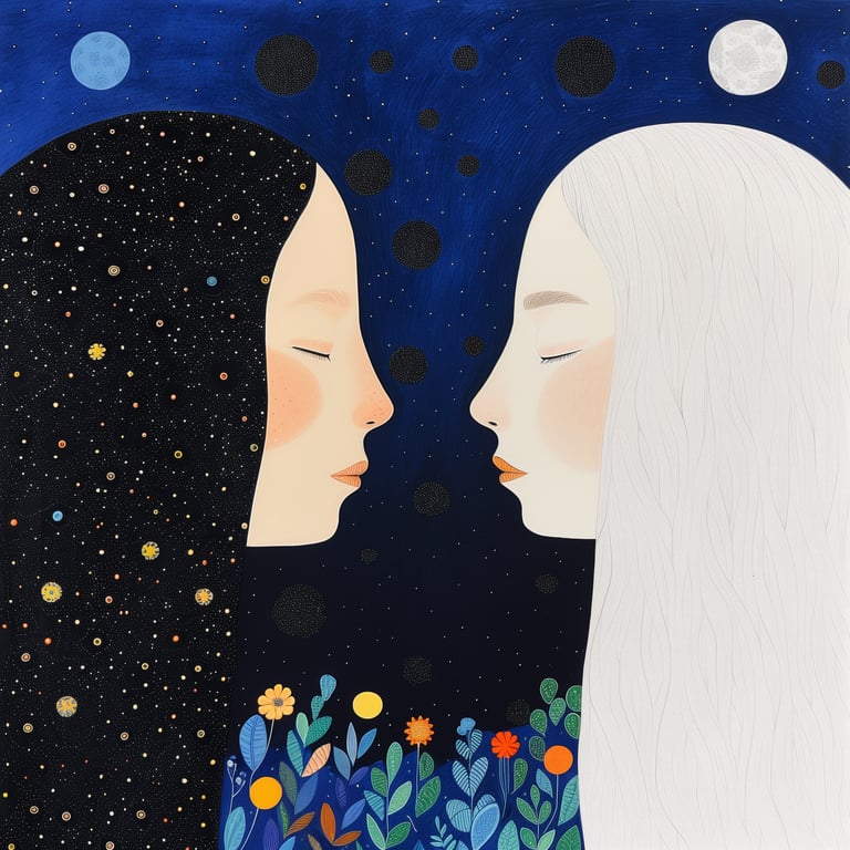 an abstract representation of Sahaja Bhava