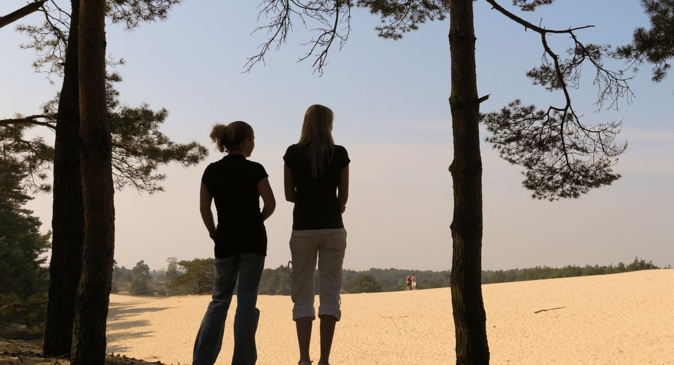 Hulshorsterzand op een hete zomerdag