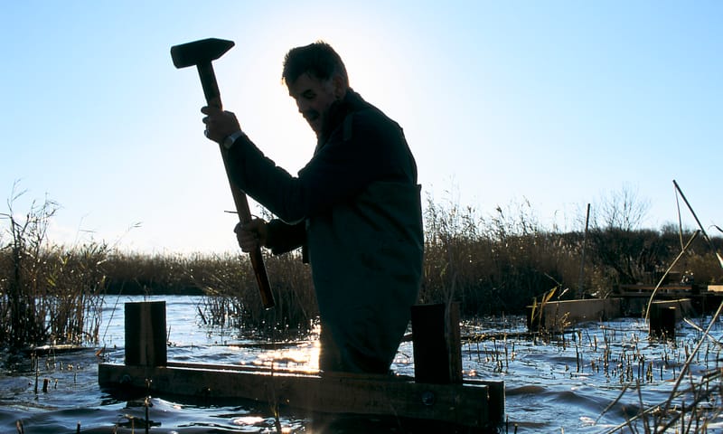 Zwanenwater aan het werk