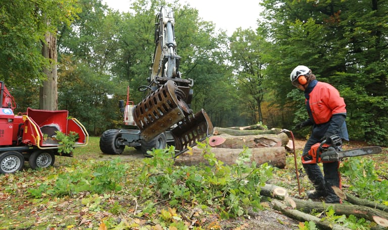 Werkzaamheden op de Brunssummerheide