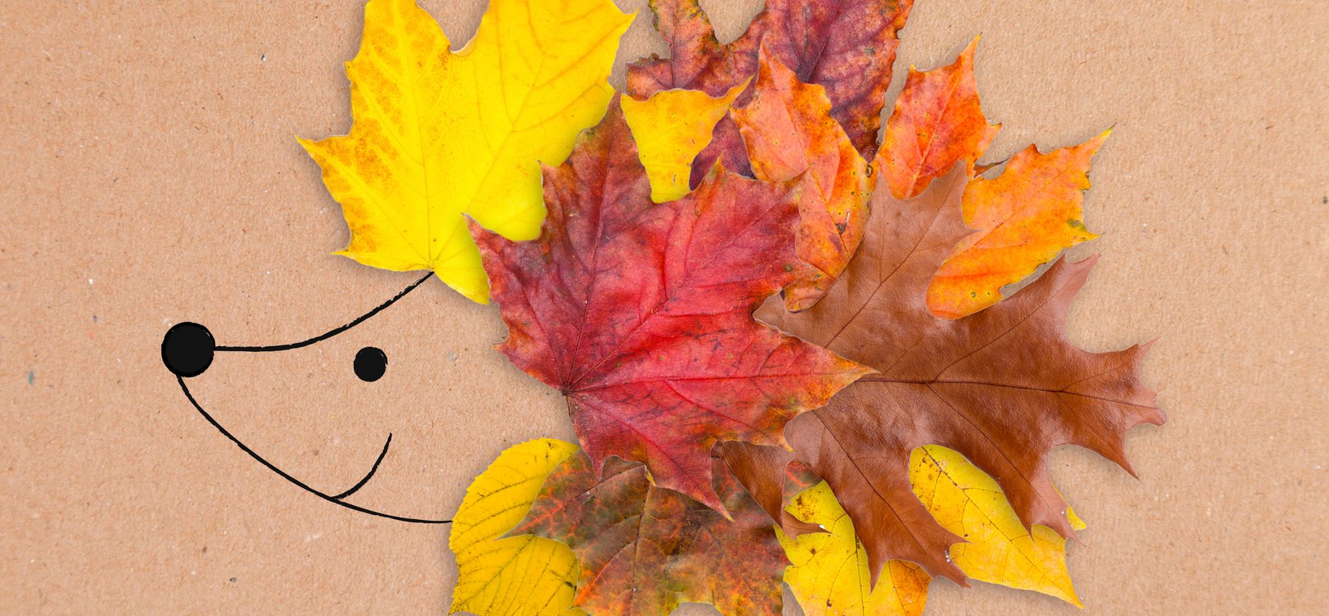 Dierenfiguren maken van bladeren