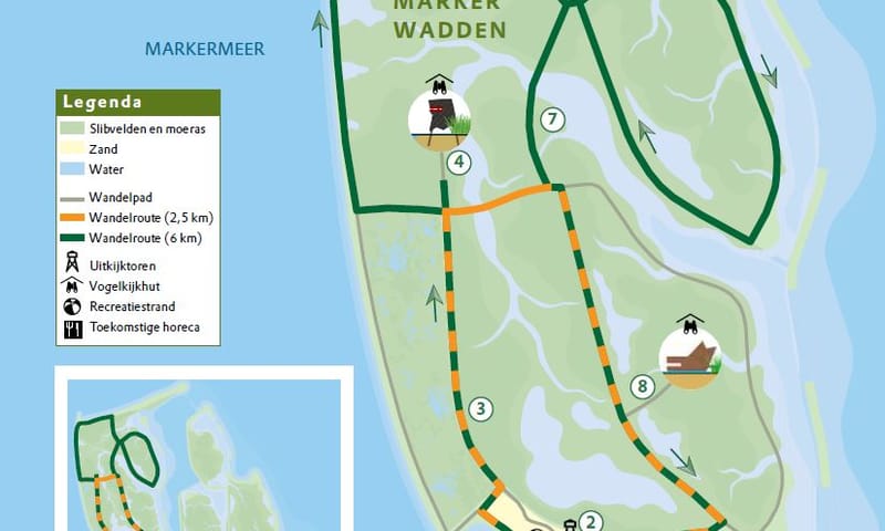 Wandelroute Marker Wadden