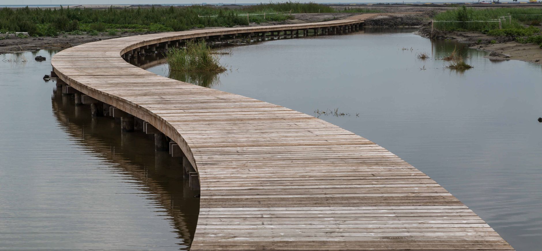 Vlonderpad op Marker Wadden