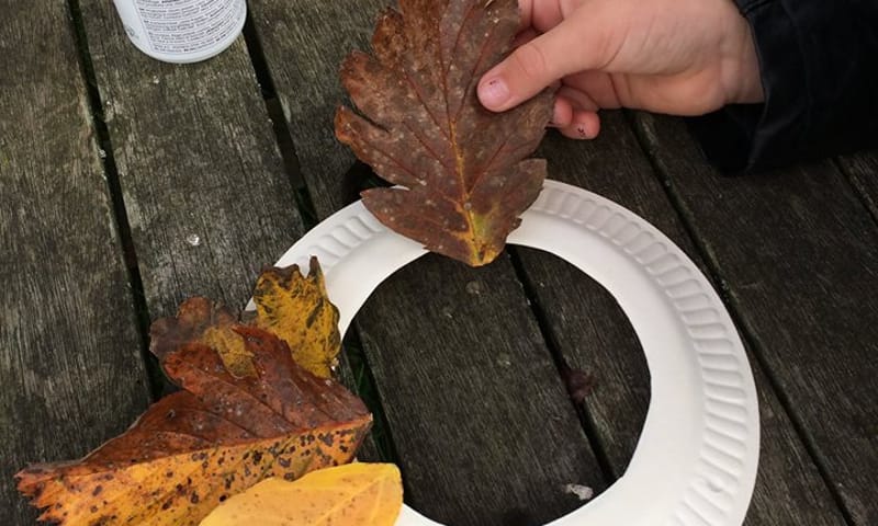 Herfstkrans maken