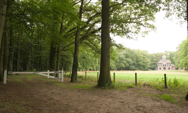Wandelen op Leusveld met jachthuis