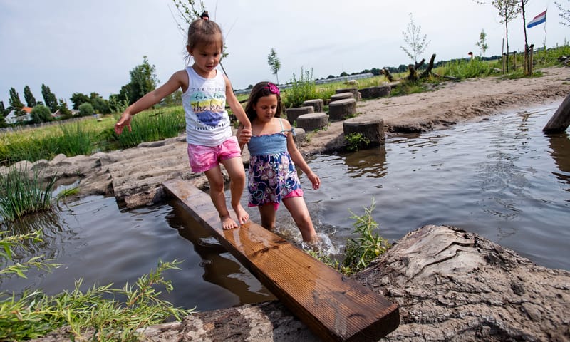 Speelnatuur van OERRR bij Belevenisboerderij Schieveen