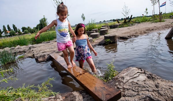 Speelnatuur van OERRR bij Belevenisboerderij Schieveen