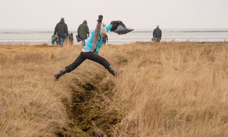 Werken in de natuur op Texel