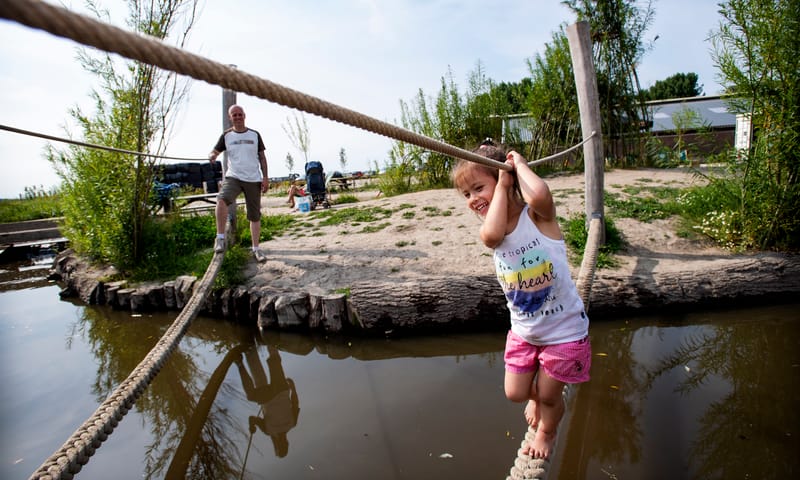 Speelnatuur van OERRR bij Belevenisboerderij Schieveen