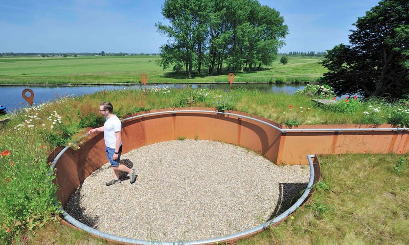Vergaderen Fort Kijkuit uitkijkpunt over natuurgebied Vechtplassen