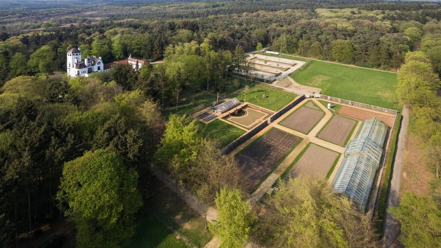 Landgoed Mookerheide luchtfoto