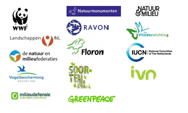 Logo's natuurbeschermingsorganisaties