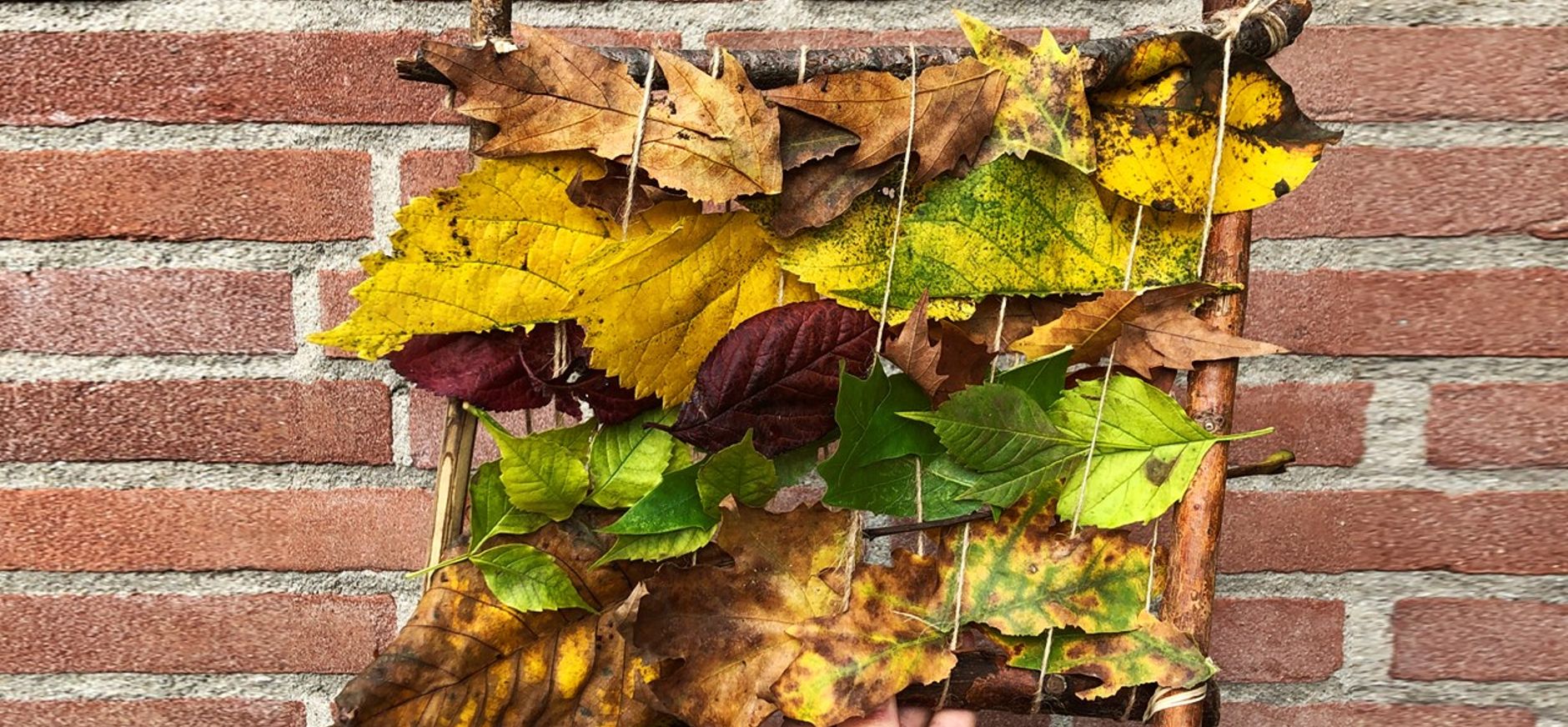 Weefwerk maken van bladeren
