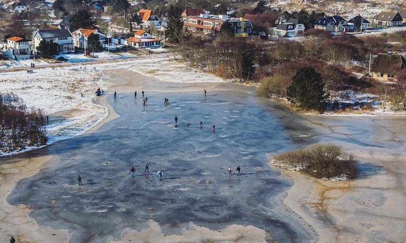 Schaatsen op natuurijs