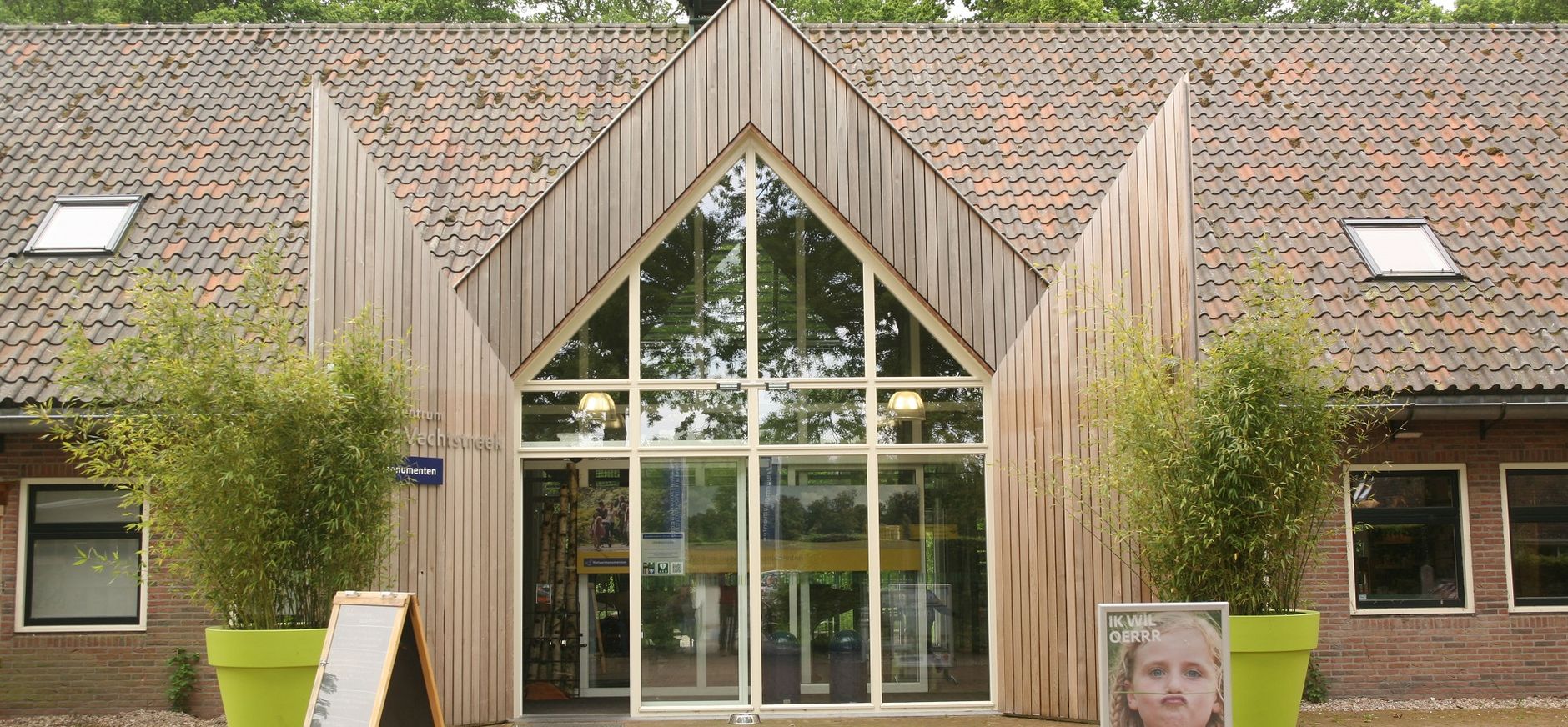 Entree bezoekerscentrum Gooi en Vechtstreek