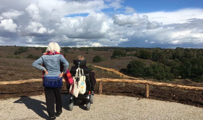 Iedereen kan genieten van het schitterende uitzicht