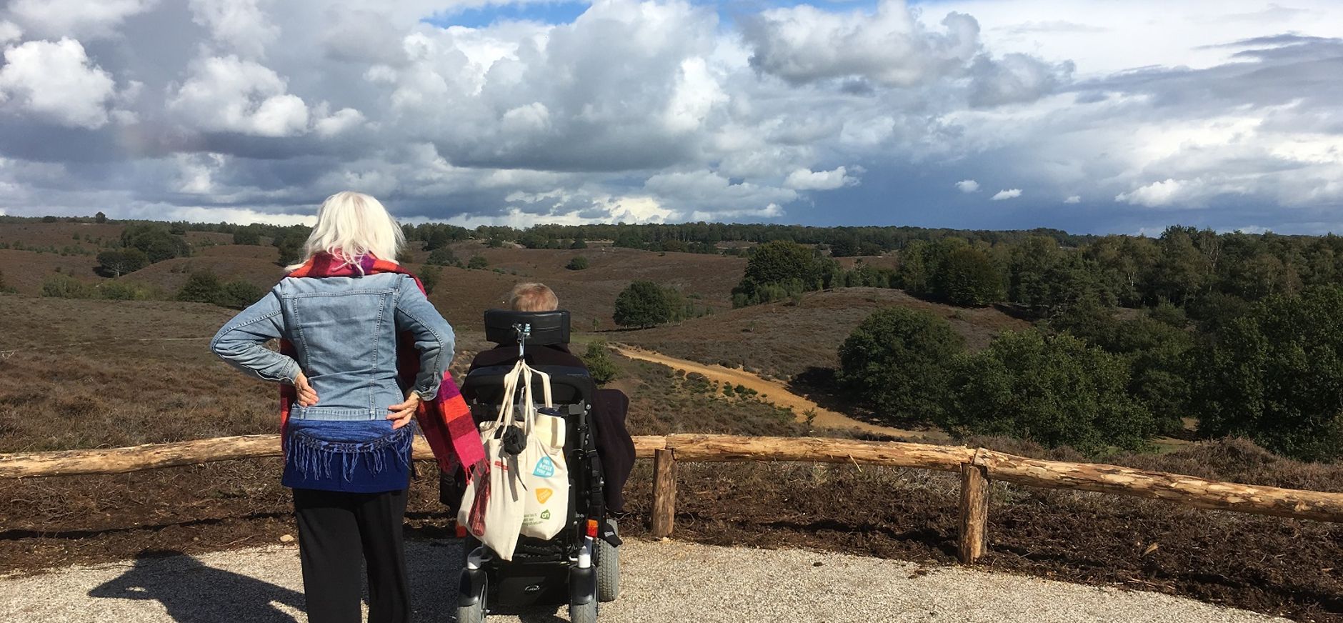 Iedereen kan genieten van het schitterende uitzicht