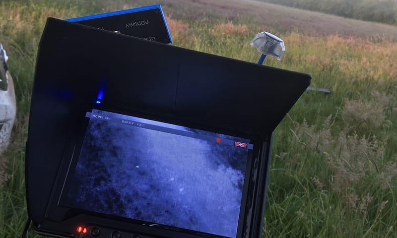 Drone voorzien van warmtebeeldcamera