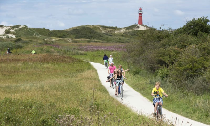 Fietsen op het eiland
